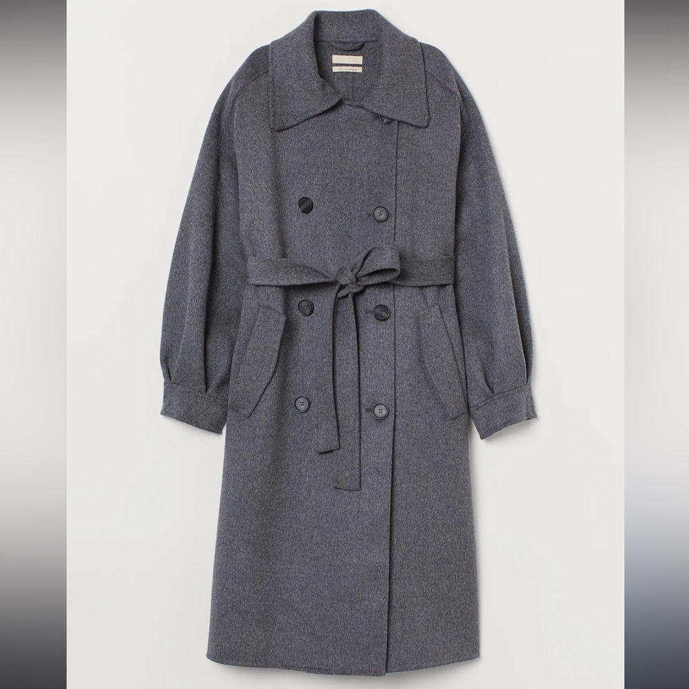 Cashmere wool trench coat XS H&M